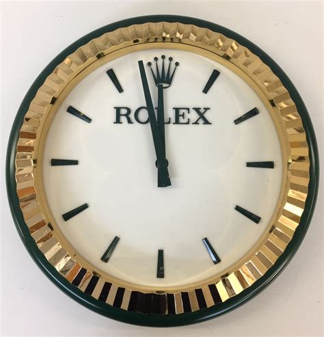 rolex wall clock genuine|rolex wimbledon wall clock.